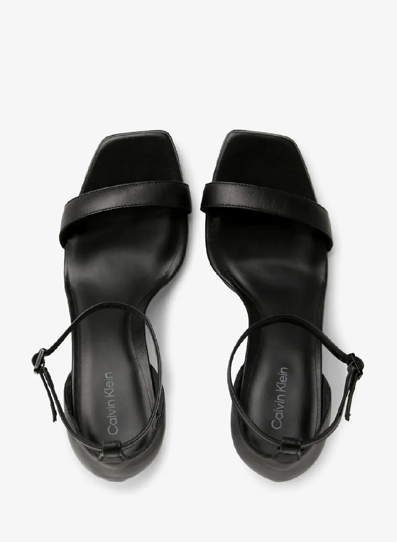 CALVIN KLEIN Leather Stiletto Sandals