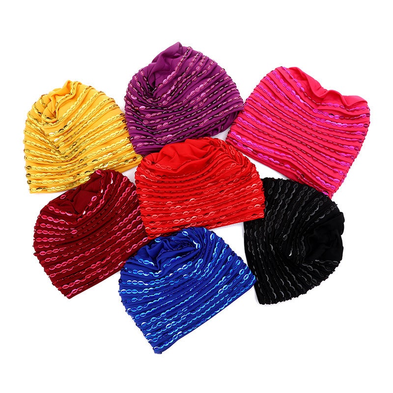 New Fashion Turban Cap African Wedding Party Auto Gele Hat - Image 2