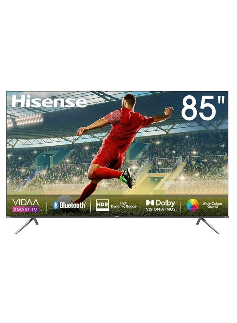Hisense 85 Inch Smart TV 4K UHD | Dolby Vision | Natural Colour Enhancer | VIDAA U5 OS | 60 HZ | Youtube | Netflix | Disney+ | Freeview Play | WiFi - 85A6N Black - Image 1