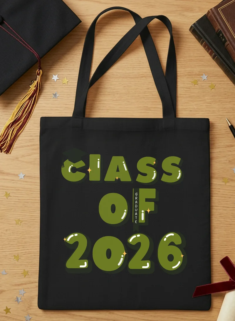 LOWHA Polyester Shoulder Tote Bag for 2026 Graduation Celebration