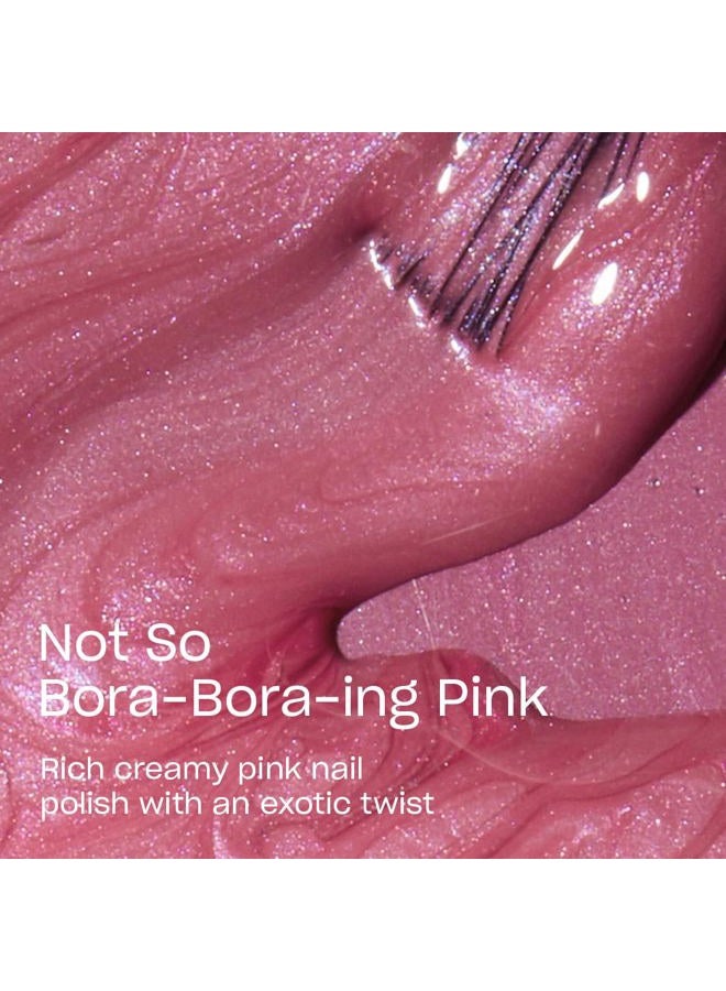 OPI Nail Lacquer Not So Bora-Bora-ing Pink | Sheer Soft Pink Pearl Chip Resistant Nail Polish | Vegan, Fast Drying, Streak Free - Image 3