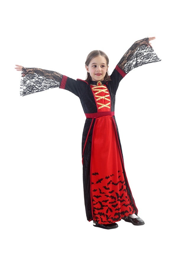 أزياء زي حفلة للفتيات، زي مصاص دماء رعب، أزياء الهالوين، ملابس أداء المسرح - Image 4