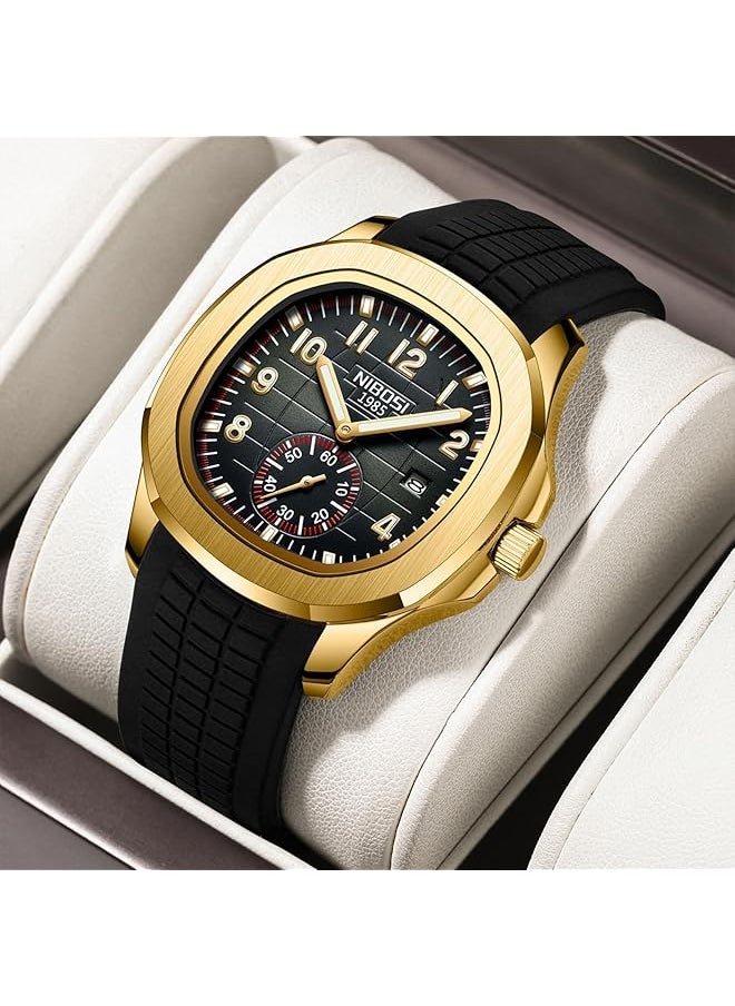 NIBOSI - Men Watches Analog Quartz Wrist Watch Men Stainless Steel Waterproof Date Business Casual Fashion Design Watches For Men - Image 1