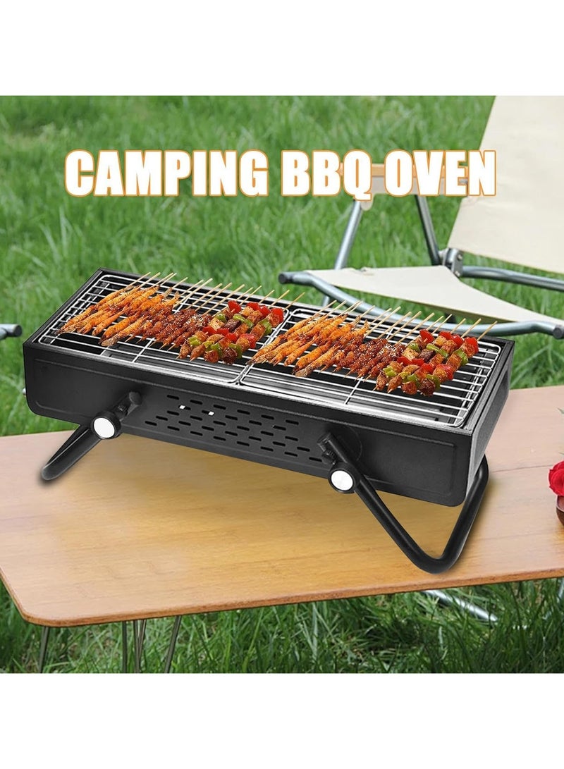 DubaiGallery Large BBQ Barbecue Grill People Portable Charcoal Outdoor Camping Picnic Burner Foldable Charcoal Camping Barbecue Oven - Image 1