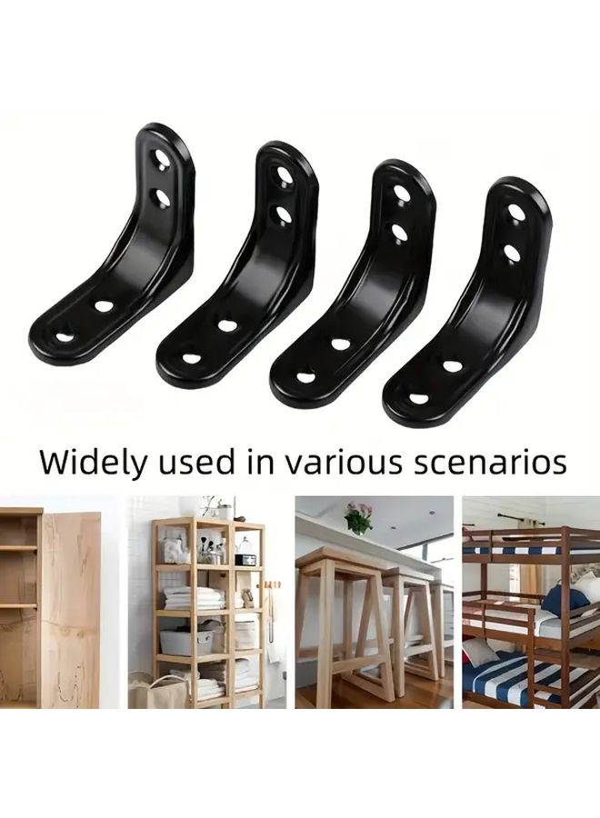 قطعتان من الأقواس المثلثة الثابتة، عالمية للاستخدام في الأرفف الجدارية الحاملة للأحمال DIY. - Image 3