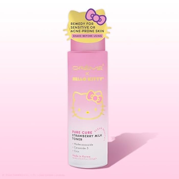 The Crème Shop x Hello Kitty Pure Cure Strawberry Milk Toner - Klean Beauty™ - Image 2