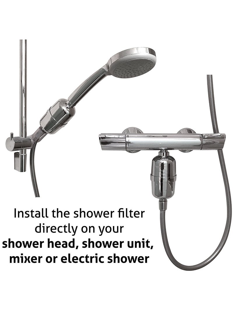 هاهاهاي فلتر دش، فلتر رأس الدش، فلتر رأس الدش ذو 20 مرحلة لفلتر مياه الاستحمام بالماء العسر، إزالة الكلور والفلورايد - Image 5