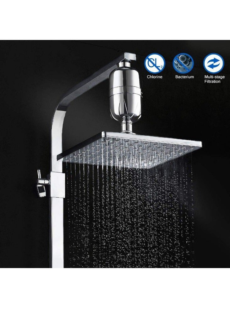 هاهاهاي فلتر دش، فلتر رأس الدش، فلتر رأس الدش ذو 20 مرحلة لفلتر مياه الاستحمام بالماء العسر، إزالة الكلور والفلورايد - Image 3