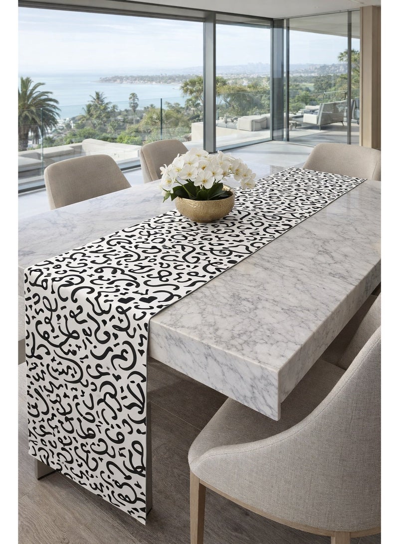 ديكوريور رينر للطاولات 40x140 cm  من جلد كرسبي عالي الجودة 1 مم  - الوان عالية الجودة - سهل التنظيف - Image 1