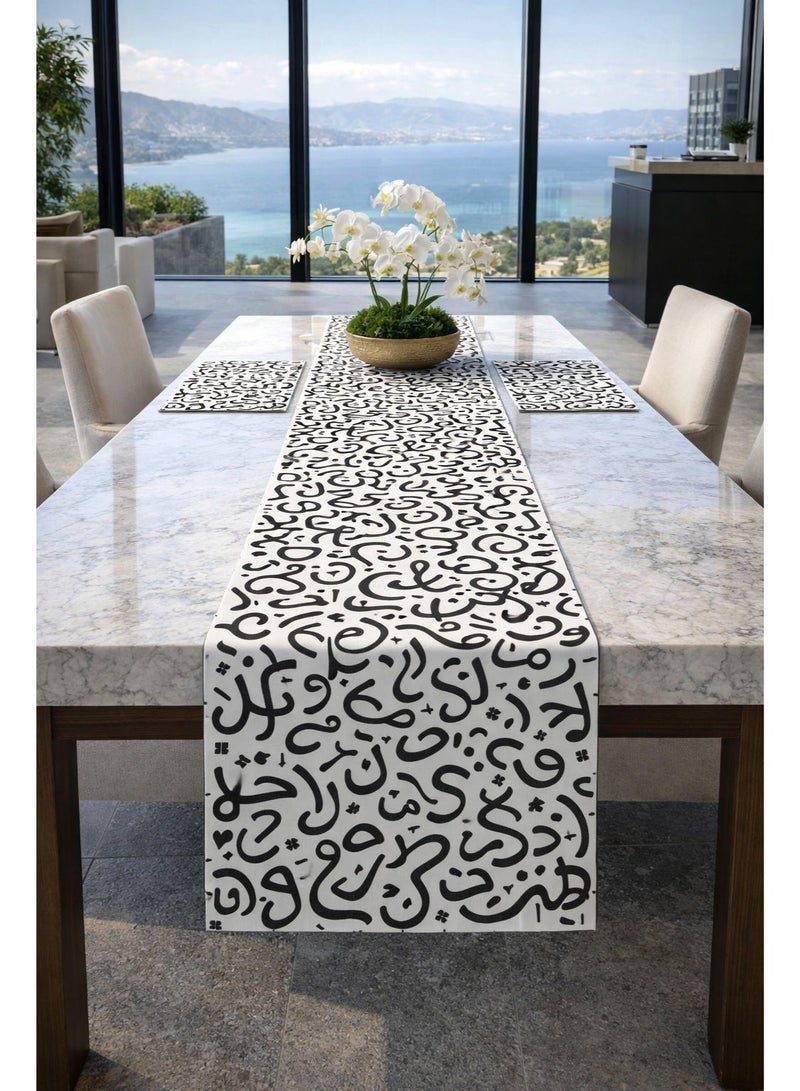 ديكوريور رينر للطاولات 40x140 cm  من جلد كرسبي عالي الجودة 1 مم  - الوان عالية الجودة - سهل التنظيف - Image 2