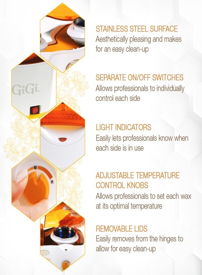 GiGi Deluxe Double Hair Removal Wax Warmer, 14 oz - Image 3
