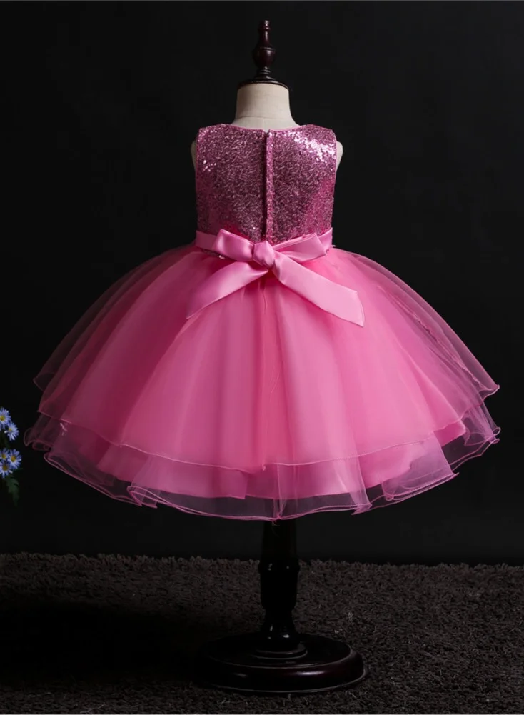 D'Daniela Sequin Tulle Party Dress