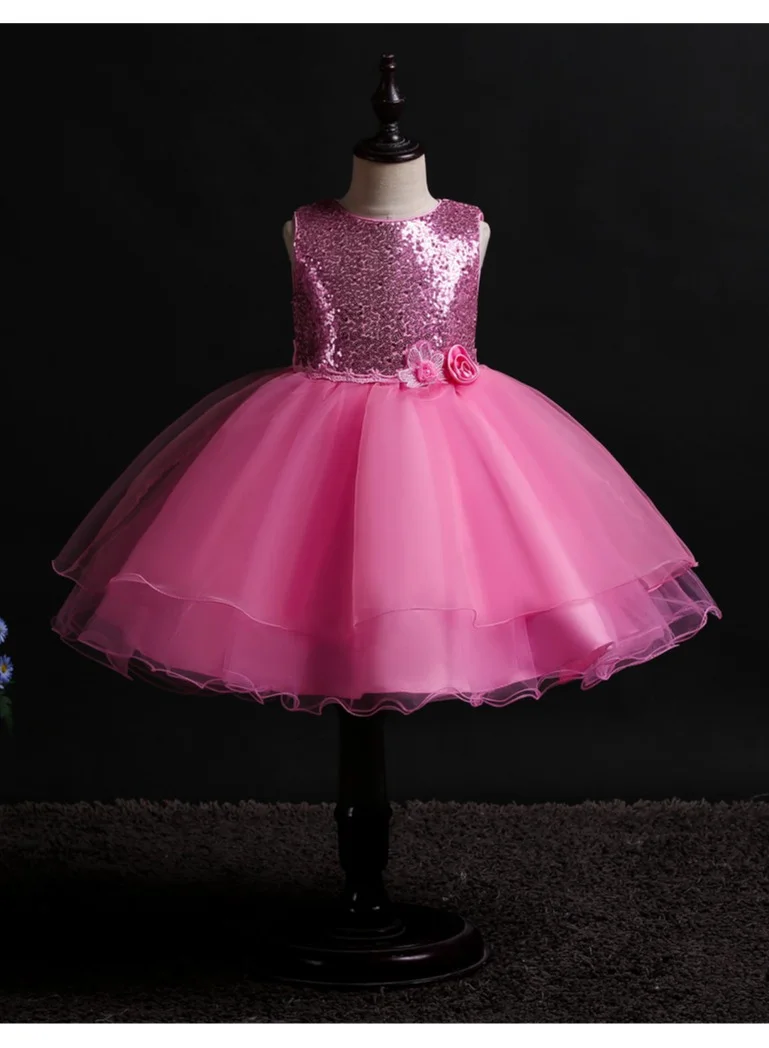 D'Daniela Sequin Tulle Party Dress
