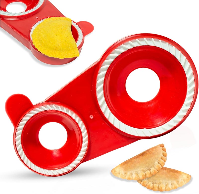 TRAITOOLS Molde para Empanadas with Double Size (4.3" & 3.25") – Molde Para Hacer Empanadas, Gorditas, Pastelitos, and More – Durable, Food-Safe, Easy-to-Clean Kitchen Tool - Image 1