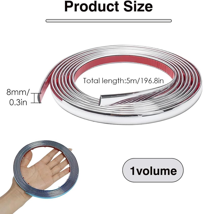 Novstuf Chrome Trim 8mm × 5m - Image 2