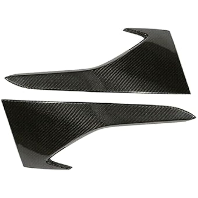 FINMOKAL 2Pcs Carbon Fiber Car Front Bumper Upper Air Vent Fang Cover Splitter Trim Compatible with BMW F87 M2 2016-2018 - Image 5