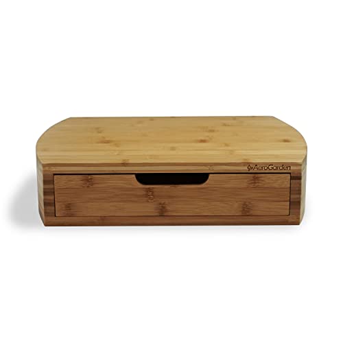AeroGarden Bamboo Garden Storage Drawer, Holds Indoor Garden Supplies - Image 2