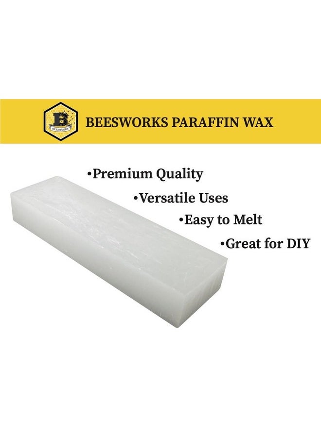 Beesworks - Beesworks Paraffin Wax - 1 lb Refined General Purpose Paraffin Wax - Pure Wax for DIY Candle Making, Canning, Waterproofing, Metal Preservation and More - Image 1