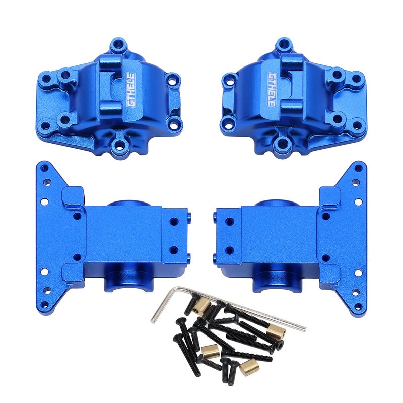 GTHELE Aluminum Front Rear Differential Housing Bulkhead for 118 Traxxas LaTrax Teton Desert Prerunner Rally SST Replacement Parts 7530 Dark Blue - Image 3