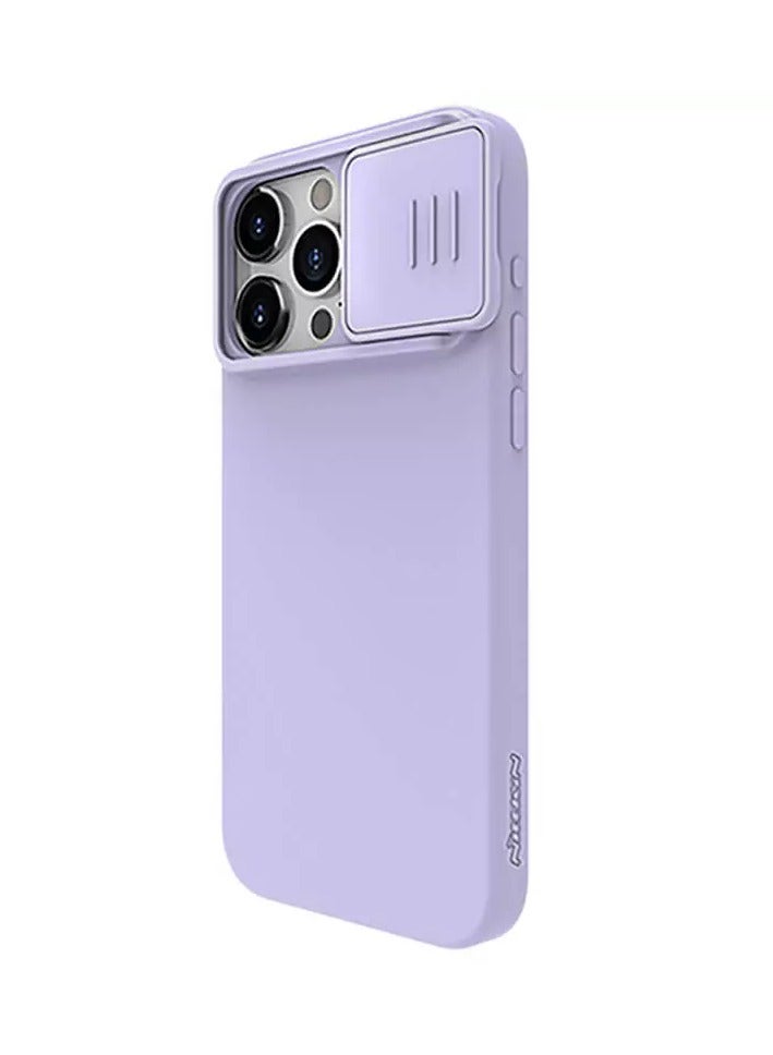 Nillkin CamShield Silky Magnetic silicon case for Apple iPhone 15 Pro 6.1 (2023)-Light Purple - Image 3