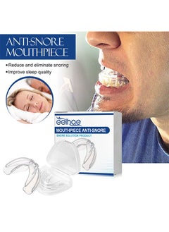 EELHOE EELHOE Anti-snoring Device Mouthpiece Mouth Guard, Upgraded Adjustable Mouth Type Silicone Anti Snoring Device Snoring Solution, Anti Grinding Braces Snoring Device (Clear)  - Image 5