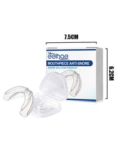 EELHOE EELHOE Anti-snoring Device Mouthpiece Mouth Guard, Upgraded Adjustable Mouth Type Silicone Anti Snoring Device Snoring Solution, Anti Grinding Braces Snoring Device (Clear)  - Image 2
