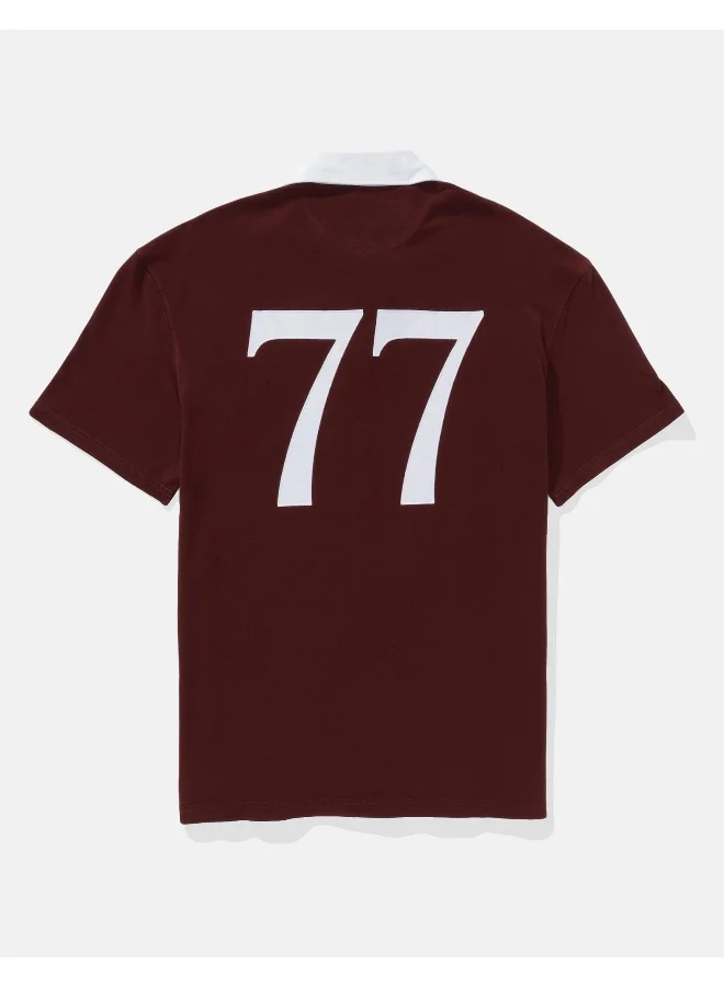 American Eagle AE Graphic Polo Shirt