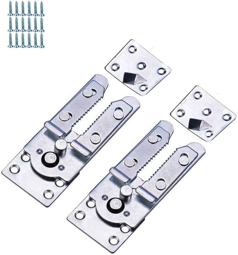 Tiberham Sectional Sofa Connector, 2 Pcs Snap Style Couch Sofa Clips Furniture Connector, Heavy Duty Metal Snap Interlocking Clip Connecting Bracket