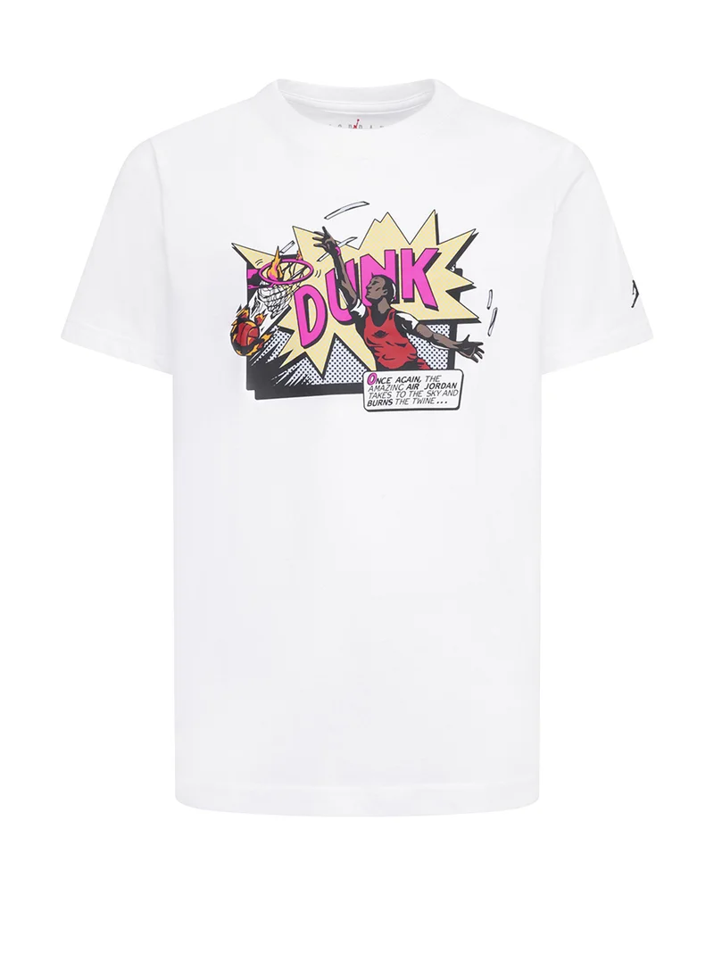 جوردن Kids Jordan Comics Dunk T-Shirt