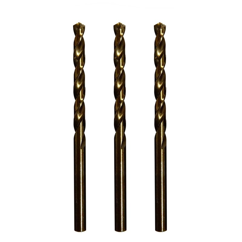 Metric M42 8% Cobalt Drill Bits for Stainless Steel and Hard Metal (6.5mm x 3pcs)