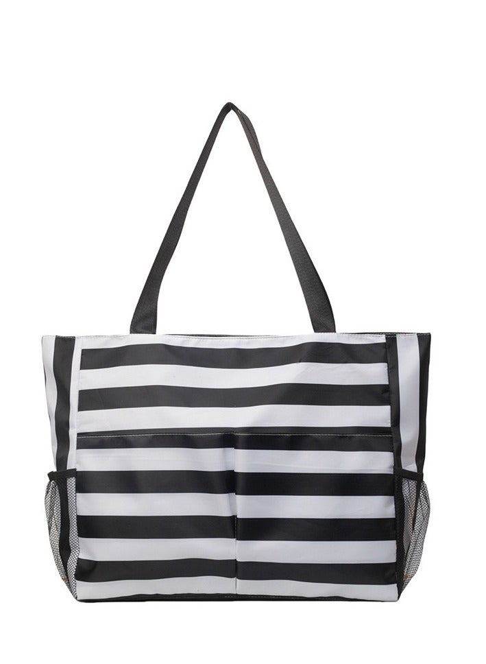 Beach Bag for Women, Waterproof Beach Tote Bag with Zipper, Bags for women, Tote Bags for Shopping - Image 1