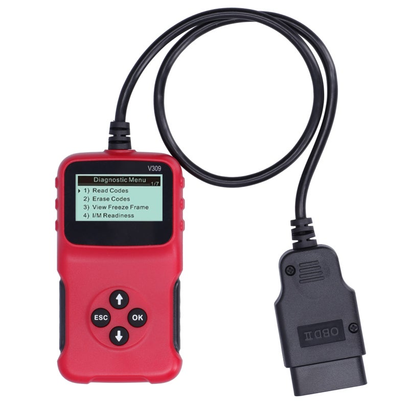 قارئ أكواد OBD2 لتشخيص الأعطال للمركبات التي تعمل بالديزل والبنزين - أداة إزالة أكواد أعطال محرك السيارة بتقنية التوصيل والتشغيل مع دعم 9 بروتوكولات تقليدية - Image 1