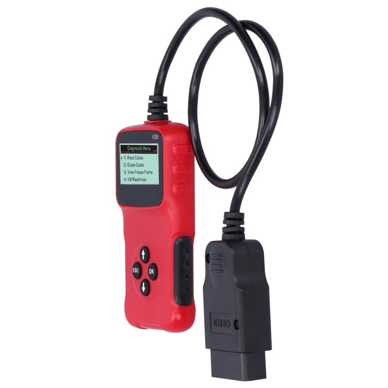 قارئ أكواد OBD2 لتشخيص الأعطال للمركبات التي تعمل بالديزل والبنزين - أداة إزالة أكواد أعطال محرك السيارة بتقنية التوصيل والتشغيل مع دعم 9 بروتوكولات تقليدية - Image 3