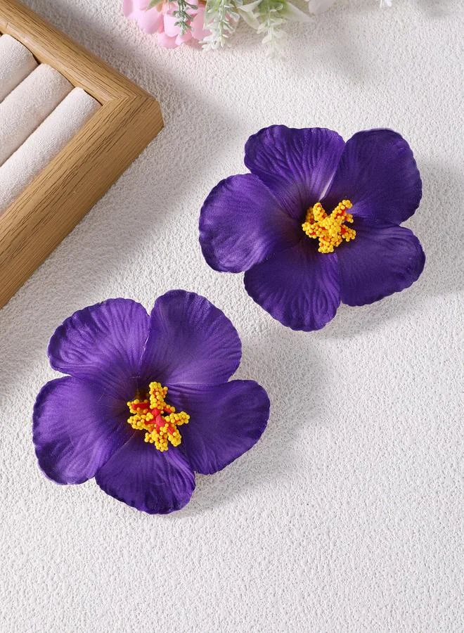 تايك تو طقم مشابك شعر زهرة بلوميريا قطعتين