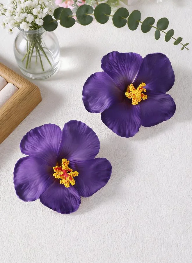 تايك تو طقم مشابك شعر زهرة بلوميريا قطعتين