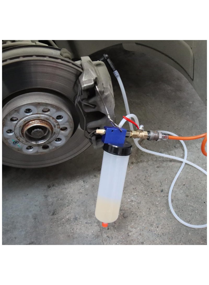 Auto Brake Fluid Extractor, Brake and Clutch Fluid Drained Bleeder Tool, Power Steering Oil Change Replacement Tool with 300ML Bottle Hose - Image 4