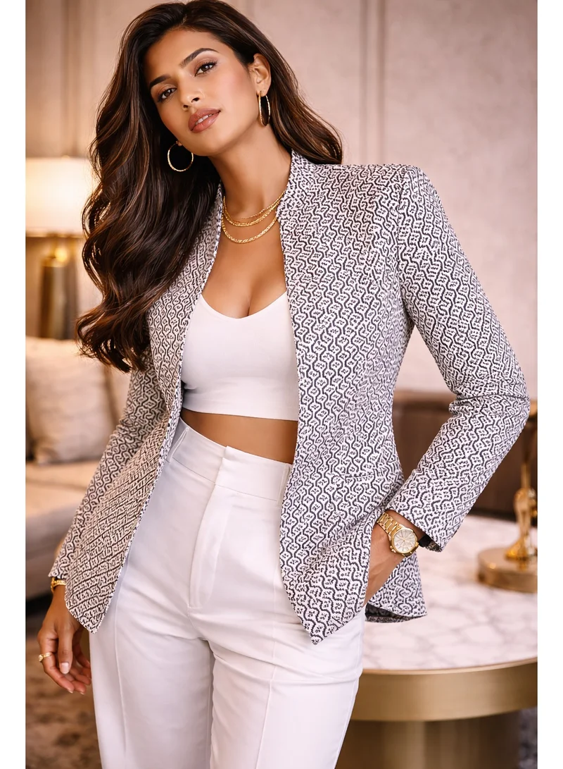 Tohfa Luxe Tohfa Luxe Nomad Handcrafted Block Print Cotton Jacket – Large (50 × 70 cm) | Unisex Artisan Jacket