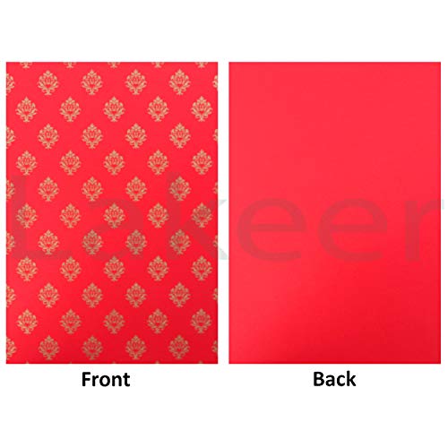 Lakeer A4 Printed Decorative Paper Pack of 10 Sheets 180-210GSM Thick for Origami, Scrapbooking, Hobby Crafts, Project Work (Emblem Printed, Assorted) - Image 4