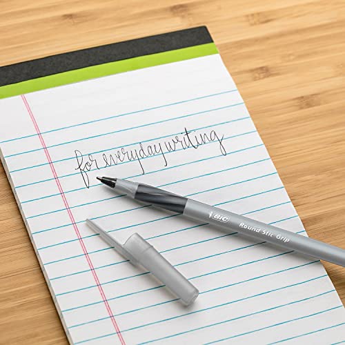 BIC GSMG11PE Round Stic Grip Xtra Comfort Ballpoint Pen, Purple Ink, 1.2mm, Medium, Dozen - Image 5