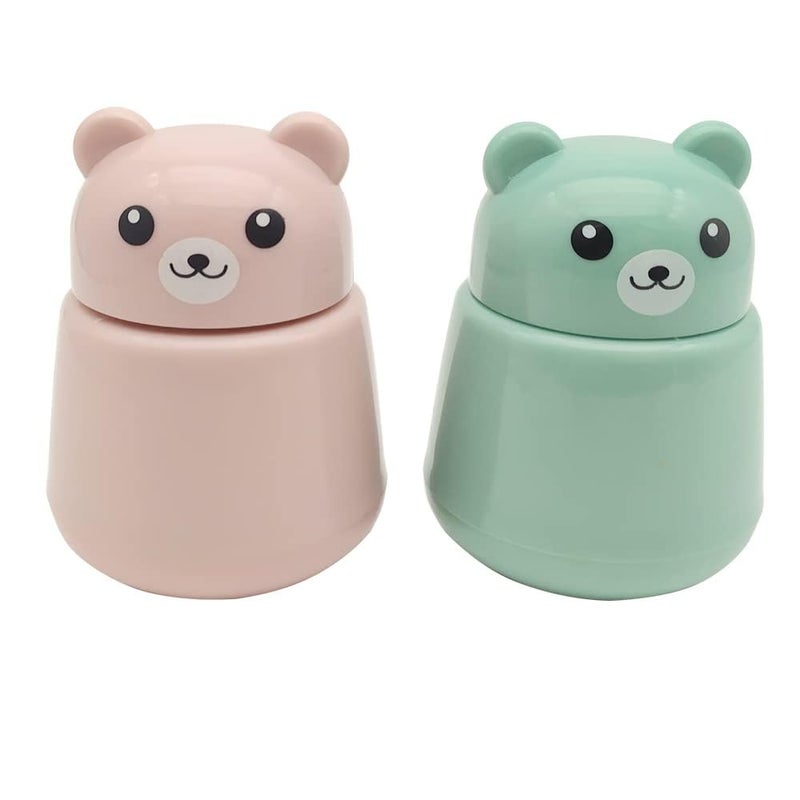 CoaGu 2-Pack Bear Pill Crushers - BPA-Free Dual Grinders, FDA-Compliant Fine Powder, Nursing Home & Travel Essentials - Image 1