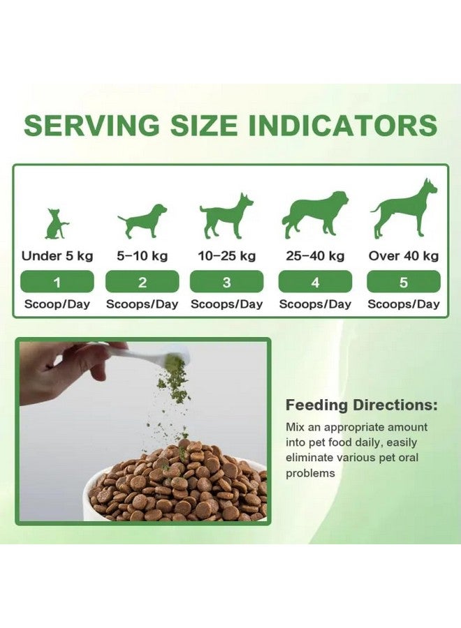 إيمان مسحوق تنظيف أسنان الكلاب من إيمان - مسحوق أسنان للكلاب، معطر لأنفاس الكلاب - يستهدف الجير، ويقلل من البلاك ورائحة الفم الكريهة - مناسب للكلاب الصغيرة والمتوسطة والكبيرة (120 جرام) - Image 3