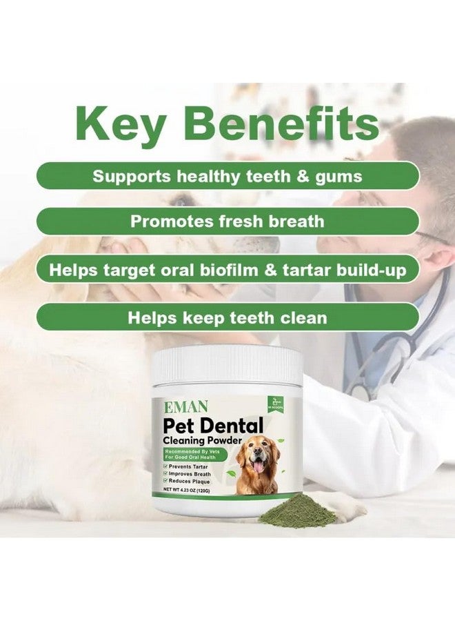 إيمان مسحوق تنظيف أسنان الكلاب من إيمان - مسحوق أسنان للكلاب، معطر لأنفاس الكلاب - يستهدف الجير، ويقلل من البلاك ورائحة الفم الكريهة - مناسب للكلاب الصغيرة والمتوسطة والكبيرة (120 جرام) - Image 5