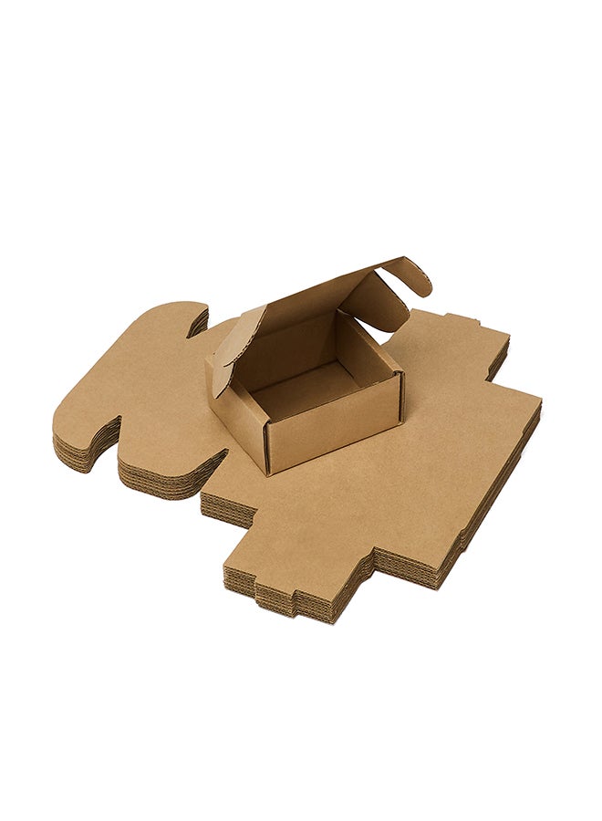ايست من نون Pack of 10 Corrugated 3ply Cardboard Moving Boxes, Size- 14L x 11W x 6H cm. Multi-Use Brown Boxes for Packaging, Shipping, Storage and Organizing - Image 2