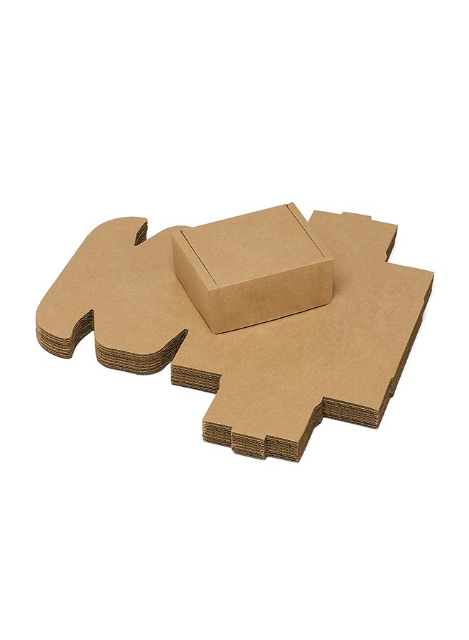 ايست من نون Pack of 10 Corrugated 3ply Cardboard Moving Boxes, Size- 14L x 11W x 6H cm. Multi-Use Brown Boxes for Packaging, Shipping, Storage and Organizing - Image 3