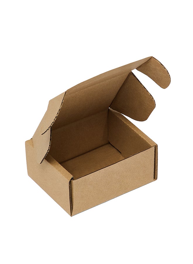 ايست من نون Pack of 10 Corrugated 3ply Cardboard Moving Boxes, Size- 14L x 11W x 6H cm. Multi-Use Brown Boxes for Packaging, Shipping, Storage and Organizing - Image 1