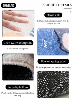 DUNISO Cartoon Round Kids Rug, Animals Non Slip Super Soft Plush Area Rug for Kids Room Playroom Nursery Bedroom, Educational Washable Circular Floor Mat for Home Room Decorative  - Image 5