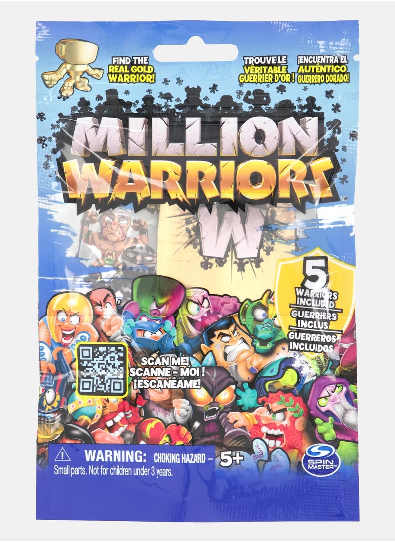 SPIN MASTER Million Warriors- Pack of 5 Collectible Mini Figures  - Image 1