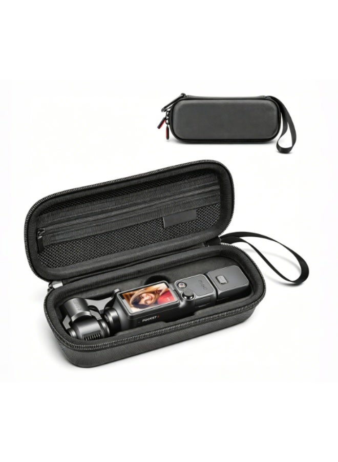 Carrying Bag for DJI Osmo Pocket 4, PU-Leather Portable Storage Protective Carry Case for DJI Osmo Pocket 4 Creator Combo Accessories - Image 1