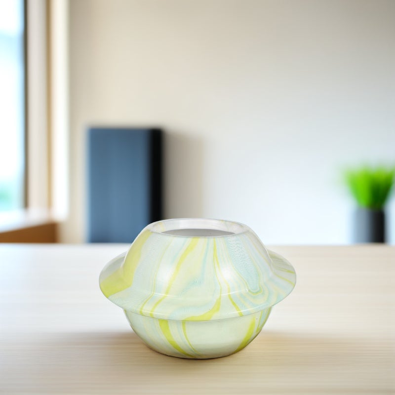 1 Set Ceramic Plant Pot with Tray Planet Shape Plant Container Home Office Decoration - Image 5