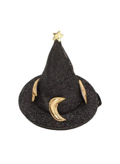 Zerodis Zerodis Hamster Hat, Small Pet Halloween Costume Guinea Pig Wizard Hat Lizard Witch Head Accessories Hamster for Hedgehog Chinchilla Ferret (Black)  - Image 1